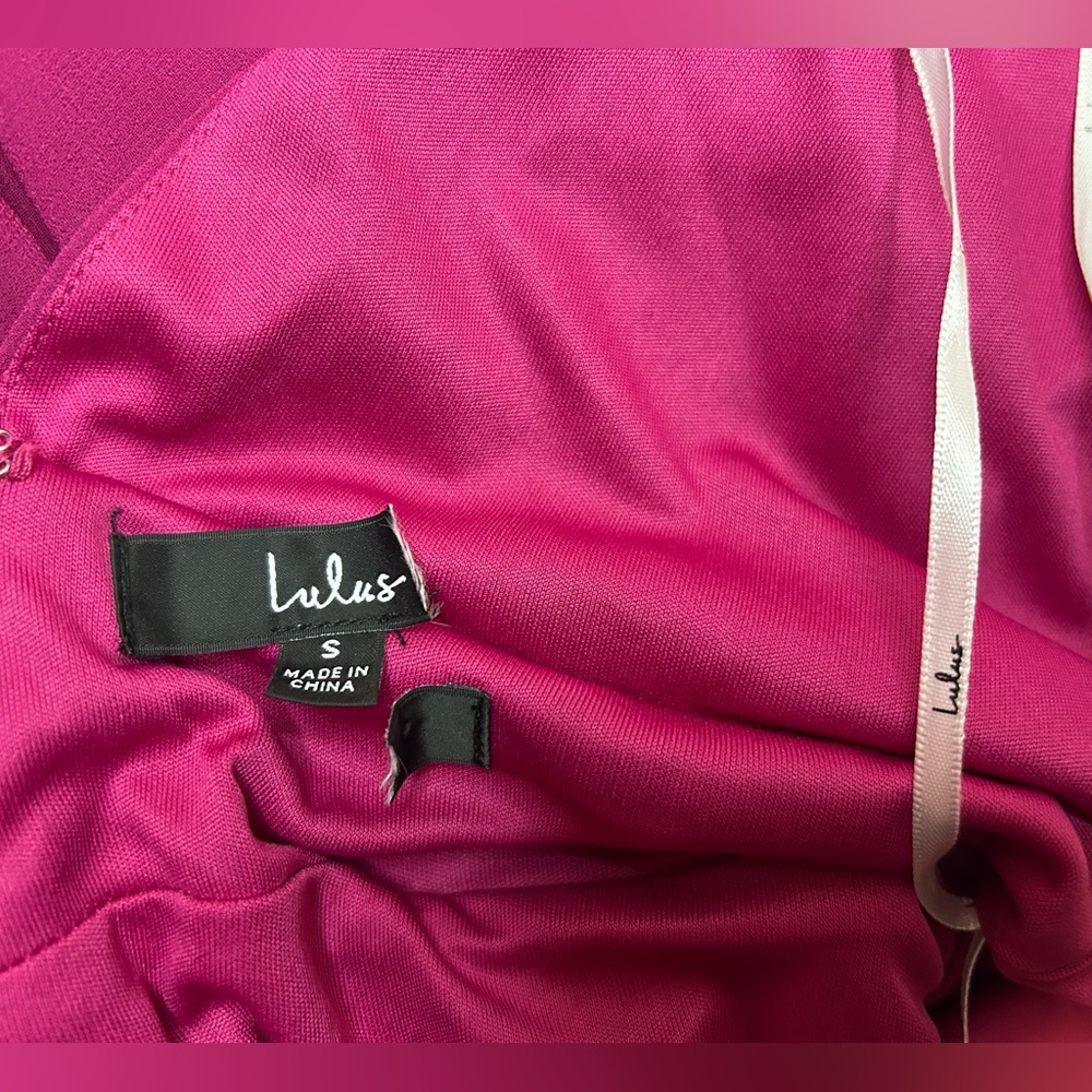 Lulus Heavenly Hues Magenta Maxi Dress Size Small NWOT - Picture 13 of 14